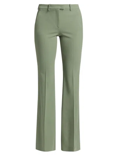 Michael Kors Women's Haylee Flare Trousers In Green