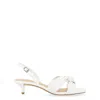 Michael Kors Women's Heel Shoes  - Alessia Kitten Sandal - White In White
