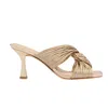 Michael Kors Ichael Kors Alessia Metallic Mule Sandal