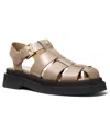 Michael Kors Women's Indy Fisherman Round Toe Sandals In Brown