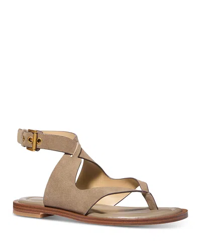 Michael Kors Women's Irene Flat Thong Sandals In Brown