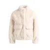 Michael Kors Stylish Jackets With Faux Fur Texture In White