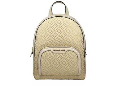 Michael Kors Women's Jaycee Zip Pocket Backpack Bag In Cream Gold