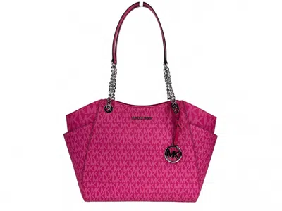Michael Kors Women's Jet Set Chain Shoulder Tote Bag Large In Dragon Fruit In Pink