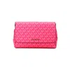 Michael Kors Women's Jet Set Convertible Pouchette Crossbody Bag Medium In Electric Pink In Multi