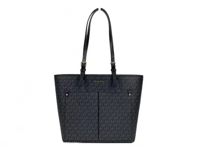 Michael Kors Women's Jet Set Double Pocket Tote Bag Medium In Black
