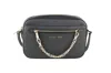 Michael Kors Women's Jet Set Item East West Zip Chain Crossbody Bag In Black/gold