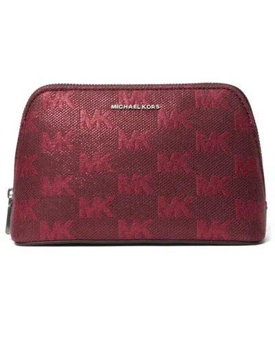 Michael Kors Women's Jet Set Small Travel Essentials Cosmetic Pouch Case