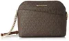 Michael Kors Women's Jet Set Travel Mk Signature Dome Crossbody Bag In Multi
