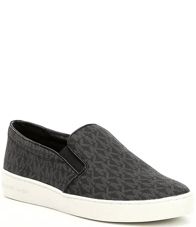 Michael Kors Women's Keaton Slip-on Sneaker In Coated Canvas/suprema Nappa