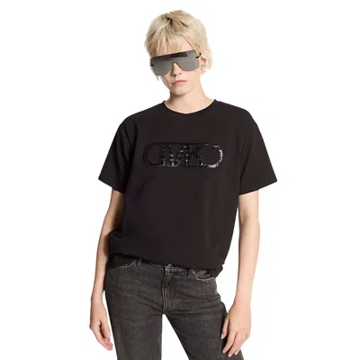 Michael Kors Women's Knitwear  - Croc Emp Bf Tunic Tee - Black