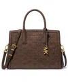 Michael Kors Women's Laila Medium Satchel Bag In Brown