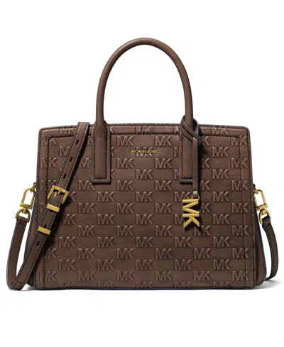 Michael Kors Women's Laila Medium Satchel Bag In Brown