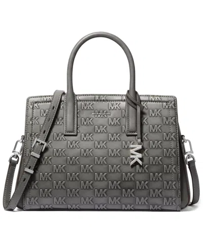 Michael Kors Women's Laila Medium Satchel Bag In Gray