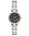 Michael Kors Women's Laney Three-hand Silver-tone Stainless Steel Watch, 30mm In Silver-tone