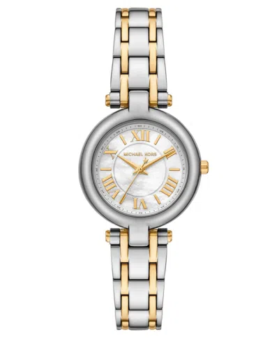 Michael Kors Women's Laney Three-hand Two-tone Stainless-steel Watch, 30mm