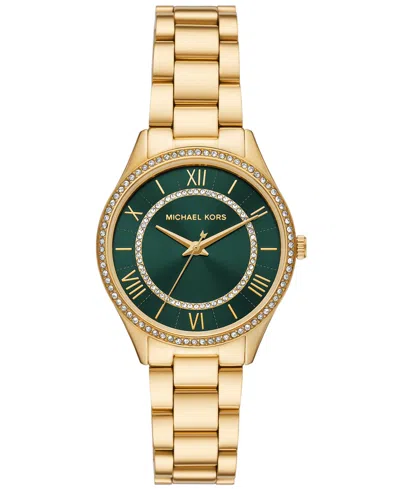 Michael Kors Women's Lauryn Three-hand Gold-tone Stainless Steel Watch 33mm