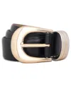 Michael Kors Women's Leather Belt In Black