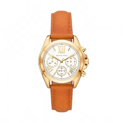 Michael Kors Women's Leather Quartz Watch In Brown
