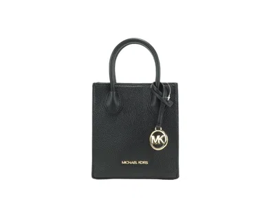 Michael Kors Women's Leather Xs Mercer Crossbody Black Solid