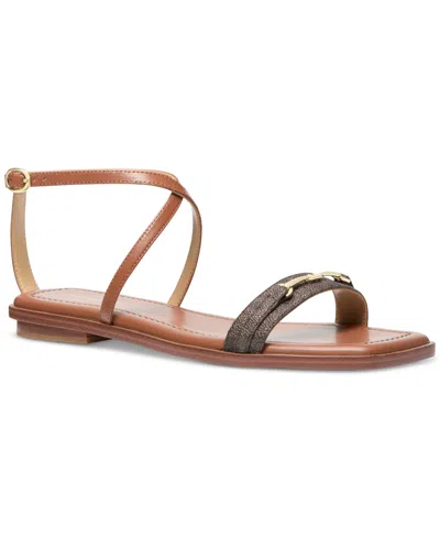 Michael Kors Women's Lena Flats Sandals In Brown