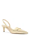 Michael Kors Women's Lena Slingback Pumps In Pale Gold