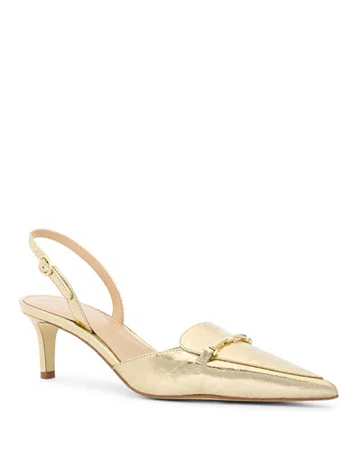 Michael Kors Women's Lena Slingback Pumps In Pale Gold