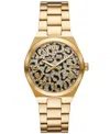 Michael Kors Women's Lennox Three-hand Gold-tone Stainless Steel Watch 37mm In Gold-tone
