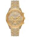 Michael Kors Oversized Lexington Pavé Gold-tone Watch In Gold