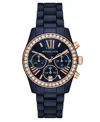 Michael Kors Lexington Lux Chronograph, 38mm In Blue