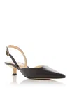 Michael Kors Women's Luna Slingback Kitten Heel Pumps In Chocolate