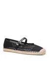 Michael Kors Lynn Mesh Ballet Espadrilles In Black