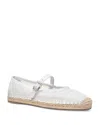 Michael Kors Lynn Mesh Ballet Espadrilles In Optic White