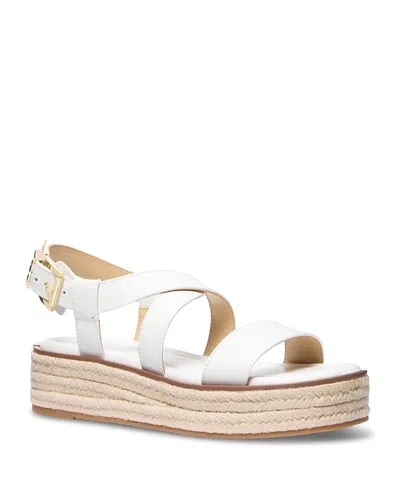 Michael Kors Women's Lynn Espadrille Sandals In Optic White