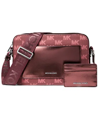 Michael Kors Women's Maeve Large East West Pocket Crossbody Bag With Card Case