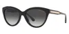 Michael Kors Dark Gray Gradient Cat Eye Ladies Sunglasses Mk2158 30058g 55 In Black