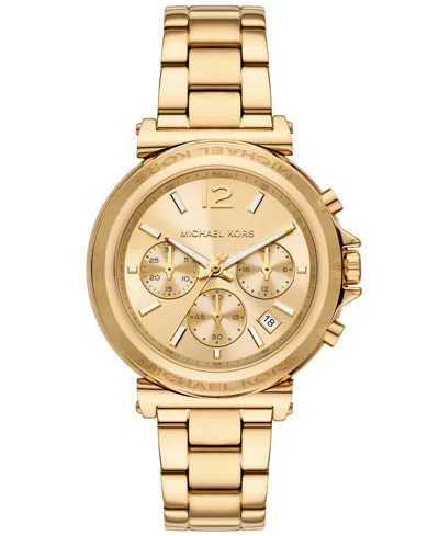 MICHAEL KORS WOMEN'S MAREN CHRONOGRAPH GOLD-TONE STAINLESS STEEL WATCH 40MM