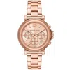 Michael Kors Oversized Maren Rose Gold-tone Watch In Gold