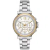 Michael Kors Women's Maren White Dial Watch In Gold