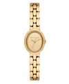 Michael Kors Women's Maude Three-hand Gold-tone Stainless Steel Watch, 21mm In Gold