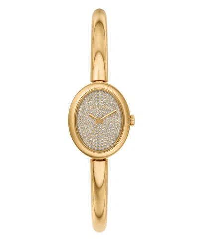 Michael Kors Women's Maude Three-hand Gold-tone Stainless Steel Watch, 21mm