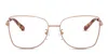 Michael Kors 54mm Butterfly Optical Glasses In Gold
