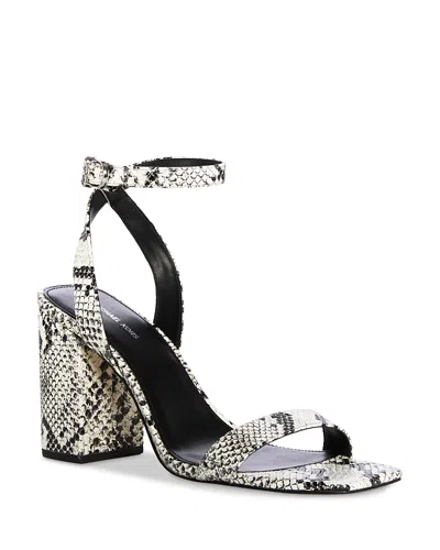 Michael Kors Women's Merriam Block Heel Sandals In Aluminum