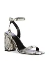 Michael Kors Women's Merriam Block Heel Sandals In Silver