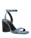 Michael Kors Merriam Denim Block Heel Sandal In Union Wash