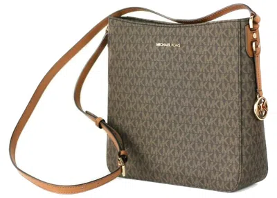 Pre-owned Michael Kors Women's  Jet Set Messenger Large In Brown