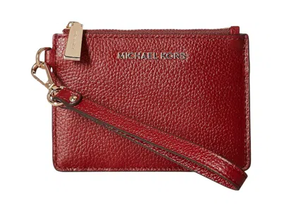Pre-owned Michael Kors Women's  Mercer Small Coin Purse In Brandy In Brown