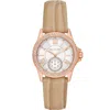 Michael Kors Women's Mini Everest White Dial Watch In Gold
