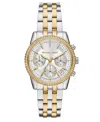 Michael Kors Mini Ritz Chronograph, 35mm In Two-tone