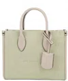 Michael Kors Women's Mirella Canvas Shopper Crossbody Handbag Purse Small In Powder Blush In Multi